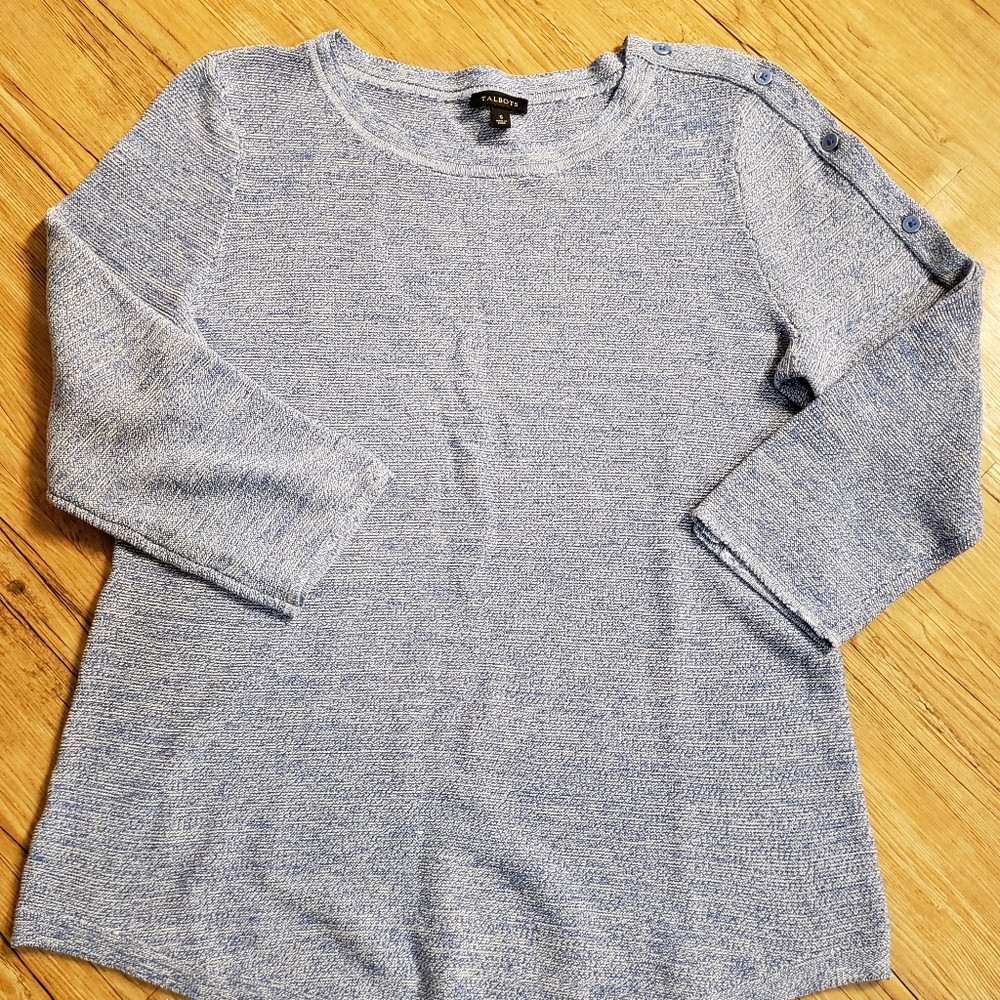 Talbots button arm sweater - Picture 6 of 8